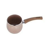 LICAEVEY Scaldacaffè con Manico Singolo Mini Tegamino per Latte in Lega di Alluminio Antiaderente per Preparare il tè, Piccolo e Resistente, Tre Porzioni, 10 Cm (Caffè)