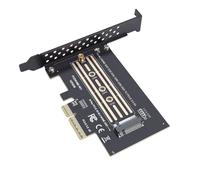 LICAEVEY Scheda Adattatore PCIe 5.0 a M.2 NVMe, Scheda di Espansione PCIe 4X a Chiave M Ad Alta velocità da 128 Gbps per SSD 2280/2260/2242/2230, Supporta Sistemi Wins e Linux