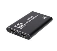LICAEVEY Scheda di Acquisizione Video 4K - Interfaccia Multimediale HD a Scheda di Acquisizione Giochi USB 3.0, 1080P 60FPS con Ingresso Microfono da 3,5 Mm per Streaming Live e Giochi