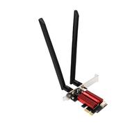 LICAEVEY Scheda di Rete Wireless, Adattatore PCIe Dual Band da 2,4 GHz 5 GHz con Bluetooth 4.1 e Doppia Antenna da 8 DB per Computer Desktop Vince 10 11 Streaming di Gioco