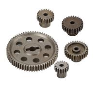 LICAEVEY Set di 5 Ingranaggi Principali in Metallo per Differenziale per | Kit pignone motore in acciaio, conteggio denti 17T 21T 26T 29T 64T, parti hop-up per auto RC, superficie antiruggine