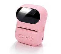 LICAEVEY Stampante Termica Tascabile Portatile, Stampante per Etichette Wireless Bluetooth, Creatore Compatto di Etichette per Gioielli per Abbigliamento con Codici a Barre per (PINK)