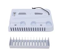 LICAEVEY Stazione di Raffreddamento Console per PS 5 PRO, SLIM, Disco Standard e Digitale, Caricatore Doppio Controller con Ventola Silenziosa a 3 Livelli, 4 Porte USB