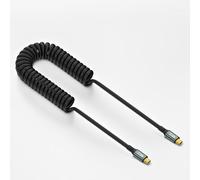 LICAEVEY Stretchble USB C a USB C Cavo 100W Carica Rapida, 20 Gbps USB 3.2 Dati e Video 8K@60Hz, Design a Spirale Spring (da 50 Cm a (C maschio a c maschio dritto)
