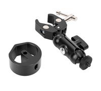 LICAEVEY Supporto per Morsetto Satellitare, Staffa in Alluminio da 1/4"-20, Morsetto Regolabile a 360° e Adattatore per Tubo per Scala , Palo, Guardrail, Resistente Alle Tempeste