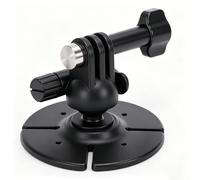 LICAEVEY Supporto per Testa a Sfera per Action Camera, Testa a Sfera Rotante a 360 Gradi con Adattatore a 2 Poli e Base Adesiva Potente, per Desktop per Carrozzeria di Casco