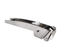 LICAEVEY Supporto Rullino per Argano Nave 24in, Staffa 44lbs, Acciaio | Cerniera in acciaio inossidabile 316 con 2 rulli interni, Misura universale per la maggior parte degli archi, Funziona con