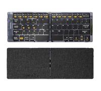 LICAEVEY Tastiera Bluetooth Pieghevole con Touchpad, Tasti Silenziosi di Dimensioni Standard, compatibilità Multidispositivo, Viaggio Portatile per Laptop Tablet Android