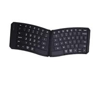 LICAEVEY Tastiera Ergonomica Pieghevole, Tastiera Portatile Wireless Bluetooth con Layout Diviso a Forma di V e connettività per 3 Dispositivi per IOS Android Vince Tablet Portatile