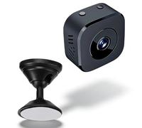 LICAEVEY Telecamera di Sicurezza Interna, Telecamera Domestica WiFi 1080P HD 2,4 GHz con Conversazione Bidirezionale, Registrazione Continua 24 Ore su 24, 7 Giorni su 7, Visione Notturna, (BLACK)