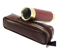 LICAEVEY Telescopio Pirata retrò, Monocolo Portatile Portatile con Lente Prisma e Rivestimento Blu per L'osservazione degli Uccelli in Campeggio in Barca, Pieghevole da 13 a 5,3 Pollici (25x30)
