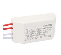 LICAEVEY Trasformatore Elettronico, Convertitore di Tensione CA da 220 V a 12 V con Regolazione Intelligente, Driver di Alimentazione da 20-60 W per Lampadine Alogene G4, Design Sottile Ultra
