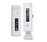 LICAEVEY Trasmettitore e Ricevitore HDMI Wireless 60 M, Kit Decodifica 4K 1080P 60 Hz con Display LED, Extender HDMI Portatile Dual Band 5G/2.4G Plug Play per lo Streaming (WHITE)