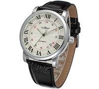 LICAEVEY WINNER Orologio da Uomo con Cinturino Meccanico in Pelle PU Completamente Automatico Orologio Classico con Numeri Romani Quadrante per Look Elegante e Abbigliamento Confortevole Quadrante