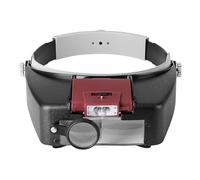 Licallamento Montato Sulla Testa Con LED - Loupe Regolabile 10x 8,5x 3x 1,5x | Banca Di Testa Senza Mani Per Gioiellieri Che Leggono I Gioielli Da Cucire Seniors Watch Readers Crafts Hobby Dettagliati