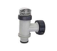 LicBund 25010 Connettore tubo valvola a stantuffo con sostituzione O-Ring per installazione piscina fuori terra e pompa filtro sabbia piscina 25080RP 10747 (1 valvola 25010)