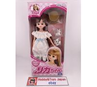 Licca LD-07 Outing with Rabbit White One Piece Dress Fashion Doll Licca-Chan
