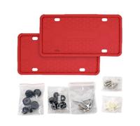 License Plate Frame, Silicone Rust Proof Holder, Tag Protector Cover Set, Vehicle Registration Mount, for Truck Car Pickup SUV Front Rear Display Show Auto Accessory Use 12.2x6.3 inches
