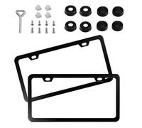 License Plate Holder - Matte Anti-Slip Frame | Front and Rear License Plate Frames for Trucks, SUV, RVs, and Cars, Matte Finish, Ideal for Commuting, Touring, Daily Driving, Family Outings, S