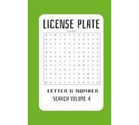 License Plate Letter and Number Search Volume 4: Easy to Read Print Makes a Great Gift