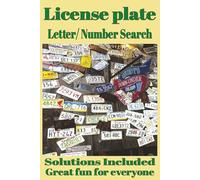 License Plate Letter/ Number Search: Hunt for License Plate Numbers | Challenging Search Puzzle Book | great for Seniors, adults and Teens | 6x9 121 ... or Relaxation | 60 puzzles | Fun for all