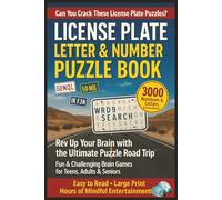 License Plate Letter & Number Search Puzzle Book For Teens, Adults & Seniors: Find Large Print Easy To Read 3000 Words | Featuring Plate Formats from ... Stress Relief, With Dementia & Puzzle Lover