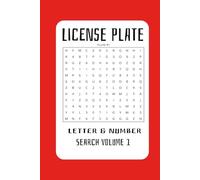License Plate Letter Number Search Volume 1: Easy to Read Print. Great for Puzzle Lovers of all ages