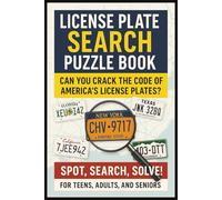 License Plate Search Puzzle Book Can You Crack The Code Of America's License Plates?: Highway Hunt License Number Word Search For Teens, Adults & ... & More | Gift For Christmas & Birthday
