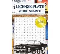 License Plate Word Search: Hard word search puzzle book for adults. Numbers and Letters. 6x9 size, 50+ puzzles with solutions, 110 pages. Suitable for youth and adults.