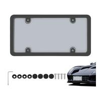 License Plates Frame and Protector, Car Number Plate Frames, 12.6x6.38 Inch Standard Front Rear Fit & Versatile Usage Scenarios, Sturdy Protective Cover for Travel Family Outings, Road Trip Commuting