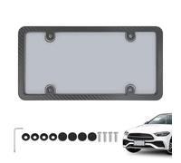 License Plates Frame and Protector, Car Number Plate Frames, 12.6x6.38 Inch Standard Front Rear Fit & Versatile Usage Scenarios, Sturdy Protective Cover for Travel Family Outings, Road Trip Commuting