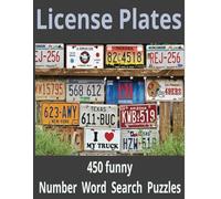 License Plates Number Word Search Puzzle Book