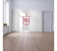 Licensed Décor Decorazione da parete con licenza ufficiale della Federcalcio spagnola (RFEF), misura media, 185 cm (altezza) x 100 cm (larghezza) - distintivo rosso