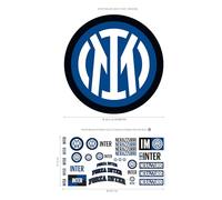 Licensed Décor FC Internazionale Milano - Adesivi da parete in vinile con stemma del club - Piccolo 50 x 30 cm