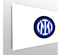 Licensed Décor FC Internazionale Milano - Testiera per letto singolo, 100 cm (larghezza) x 75 cm (altezza), stemma su bianco, prodotto con licenza ufficiale