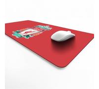 Licensed Décor Liverpool FC - Sottomano da scrivania, 35 x 60 cm, con stemma a colori su sfondo rosso