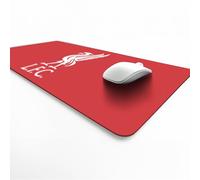 Licensed Décor Liverpool FC - Sottomano da scrivania, motivo: uccello con fegato in bianco, 35 x 60 cm