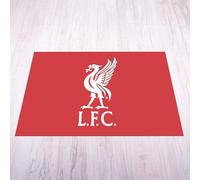 Licensed Décor Tappetino Liverpool FC - Grande (185 cm (larghezza) x 100 cm (altezza) - Liver Bird in bianco su marchio rosso