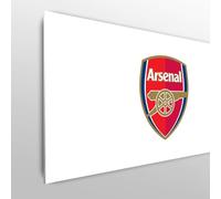 Licensed Décor Testiera per letto singolo Arsenal FC regolabile, 100 cm (larghezza) x 75 cm (altezza), stemma colorato su bianco, prodotto con licenza ufficiale