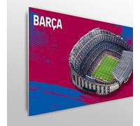Licensed Décor Testiera per letto singolo FC Barcelona, regolabile, 100 cm (larghezza) x 75 cm (altezza), stadio 1