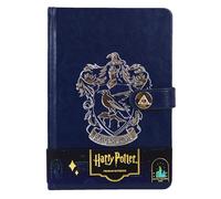 Licensed Harry Potter House notebook journal, parchment paper, house logo, house history, Gold printed house crest logo in front, Hogwarts, Gryffindor, Slytherin, Hufflepuff and Ravenclaw (Ravenclaw)