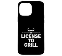 Licenza per grigliare divertente cortile cucina design stile chef Custodia per iPhone 13 Pro Max