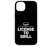 Licenza per grigliare divertente cortile cucina design stile chef Custodia per iPhone 14 Plus