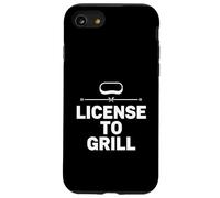 Licenza per grigliare divertente cortile cucina design stile chef Custodia per iPhone SE (2020) / 7/8