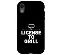 Licenza per grigliare divertente cortile cucina design stile chef Custodia per iPhone XR