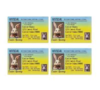 Licenza perduta con coniglietto pasquale, 4 biglietti divertenti con coniglietto pasquale, decorazione per ragazzi e ragazze