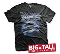 Licenza Ufficiale Back To The Future-Flying Delorean 3XL,4XL,5XL Uomo T-Shirt