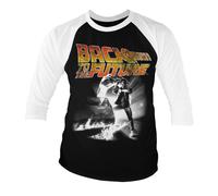 Licenza Ufficiale Back To The Future Poster Baseball 3/4 Maniche T-SHIRT S-XXL