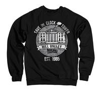 Licenza Ufficiale Back To The Future - Risparmia Il Orologio Torre Felpa S-XXL