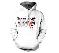 Licenza Ufficiale Batman- Harley Quinn Felpa con Cappuccio S-XXL Taglie